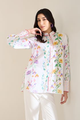 PRAIRIE PRINTED COTTON SHIRT-PRAIRIE / Cotton / XXS