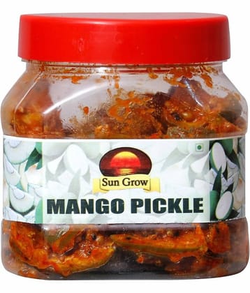Sun Grow Organic Home Made ,Hand Made & Mother Made Herbal Spicy Punjabi Mango Pickle 400 g