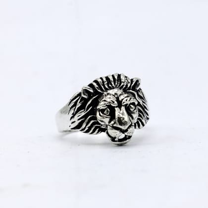 925 sterling silver Handmade lion face ring best men's ring band sr711-9