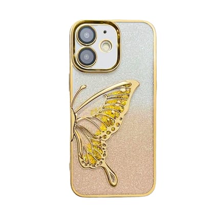Butterfly - 3D Glitter Butterfly Quicksand iPhone Case-iPhone 13