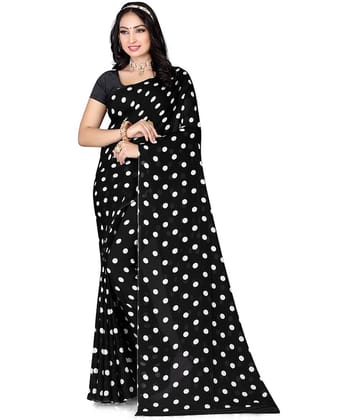 LEELAVATI Georgette Printed Saree With Unstitched Blouse Piece ( Red )