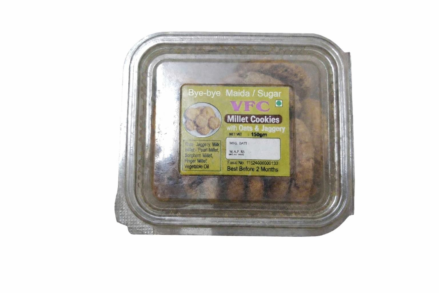 VFC MILLET COOKIES WITH OATS & JAGGERY