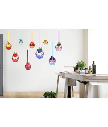 Decor Villa Ice cream Foods & Beverages Sticker ( 40 x 58 cms )