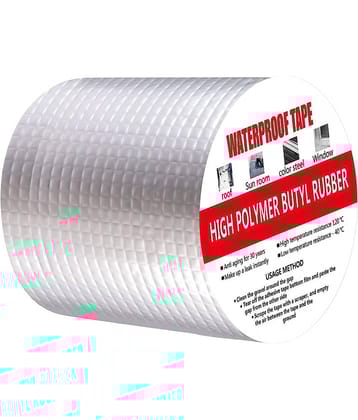 HINGOL Silver Single Sided Flax Tape ( Pack of 1 )