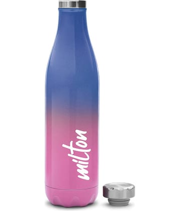Milton Prudent 800 Thermosteel 24 Hours Hot and Cold Water Bottle, 820 ml, Pink Blue