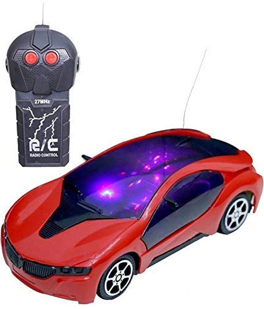 Fast Modern 3D light cars for kids Remote control COLOR MAY VARY