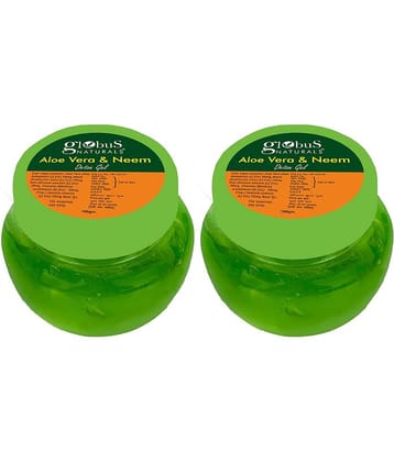 Globus Naturals AloeVera Neem Face Gel, 100gm (Pack of 2)
