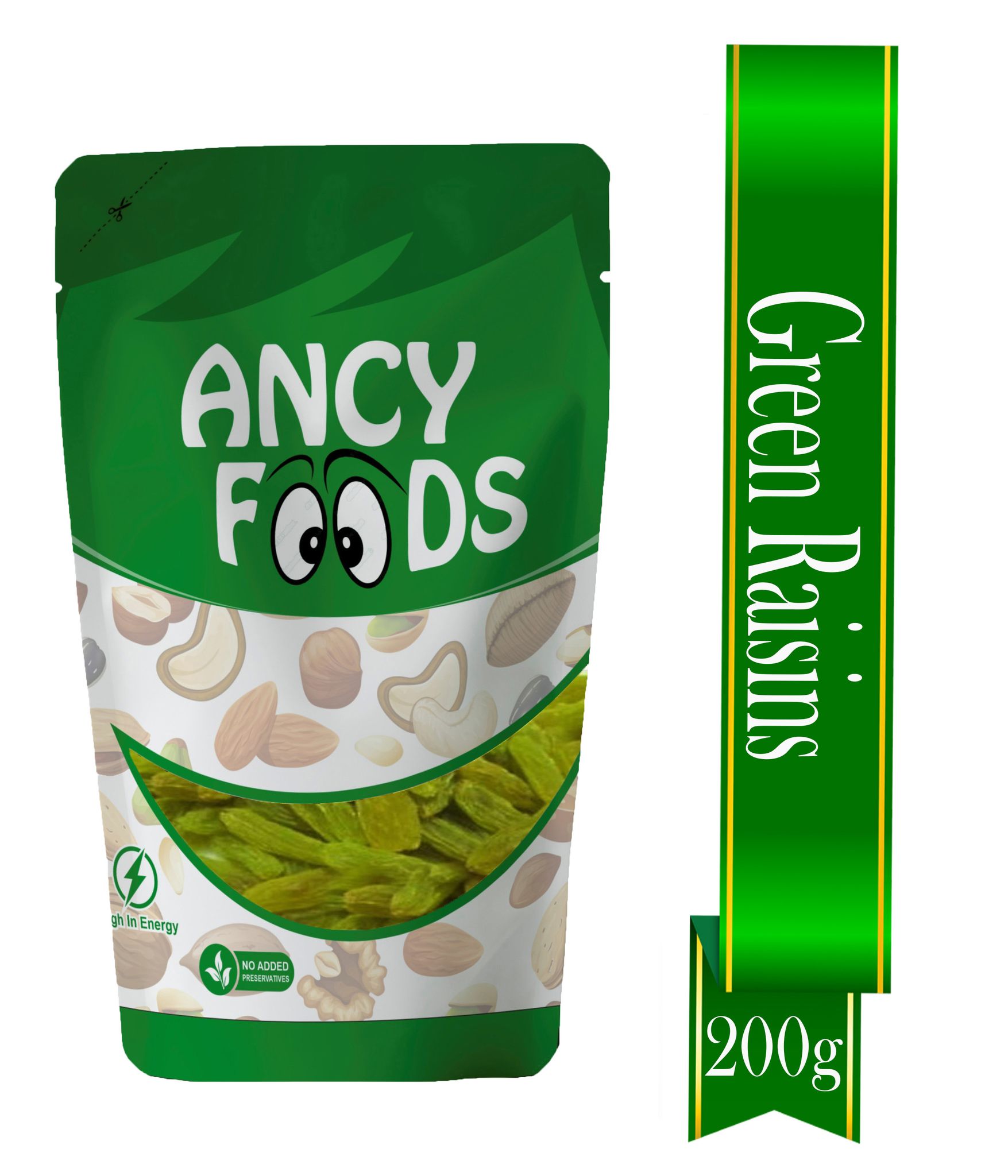 Ancy Kishmish (Green Raisins) 200 Grams - Hari Darakh | Green Raisns Nutrient-Rich Superfood for Energy |Hari Kishmish Rich Source of Potassium & Dietry Fiber – This seedless Kishmish is the