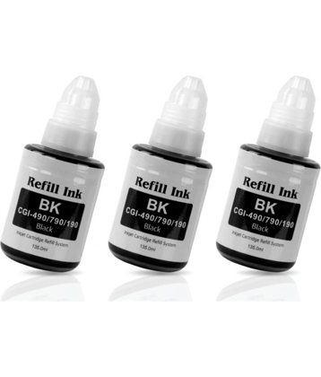 zokio For Gi-790 G2010 Black Pack of 3 Cartridge for Inkjet Printers G1000,G1010,G1100,G2000,G2002,G2010,G2012,G2100,G3000,G3010,G3012,G3100,G4000,G4010
