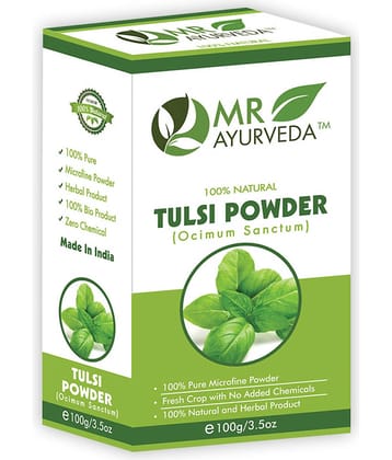 MR Ayurveda 100% Pure Tulsi Powder Face Pack Masks 100 gm