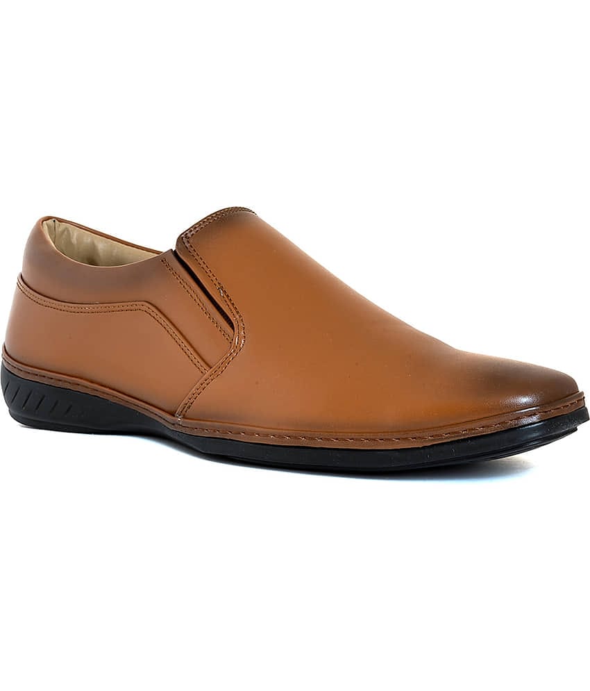 KHADIM Brown Men's Slip On Formal Shoes