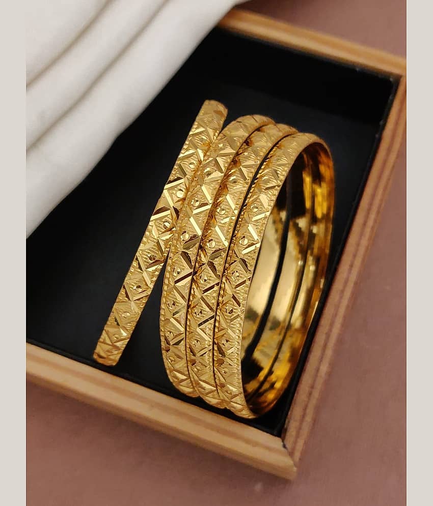 Shivay Fashion Gold Bangle Set ( Pack of 2 )