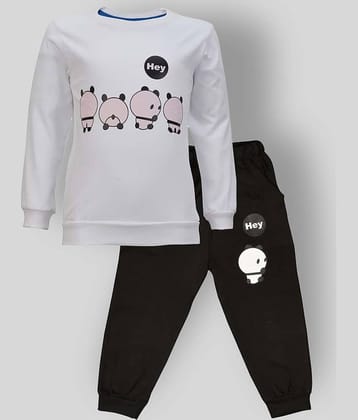 CATCUB Pack of 1 Baby Boys Cotton Tops & Bottoms Sets ( White )