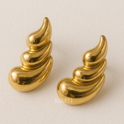 18K Gold Plated Luna Drip Earrings