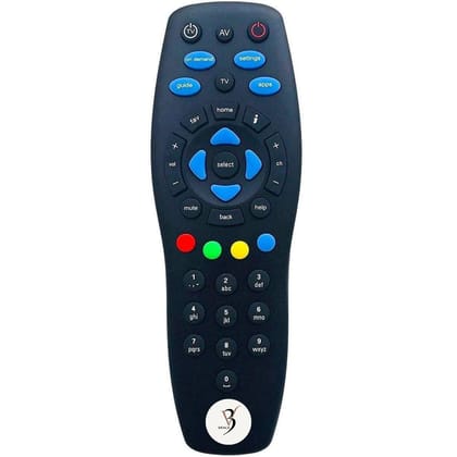 V3Deals Compatible with Tata Sky Set Top Box Remote Control Suitable for HD TataSky Setup Boxes Non-Voice Command - Match Keys Exactly with Existing Tata Play Remote (Tata Play HD)