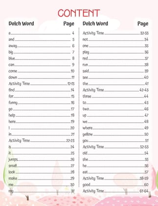 Dolch Sight Words Level 1- Simple Words and Activities for Beginner Readers [Paperback] Dreamland Publications