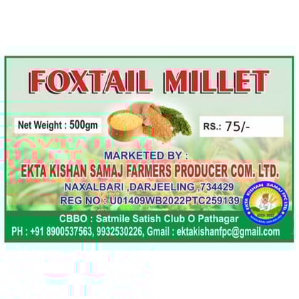 FOXTAIL MILLET PACK - 500 gm