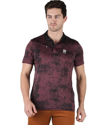 Rock.it Pack of 1 Polyester Regular Fit Men's T-Shirt ( Maroon )
