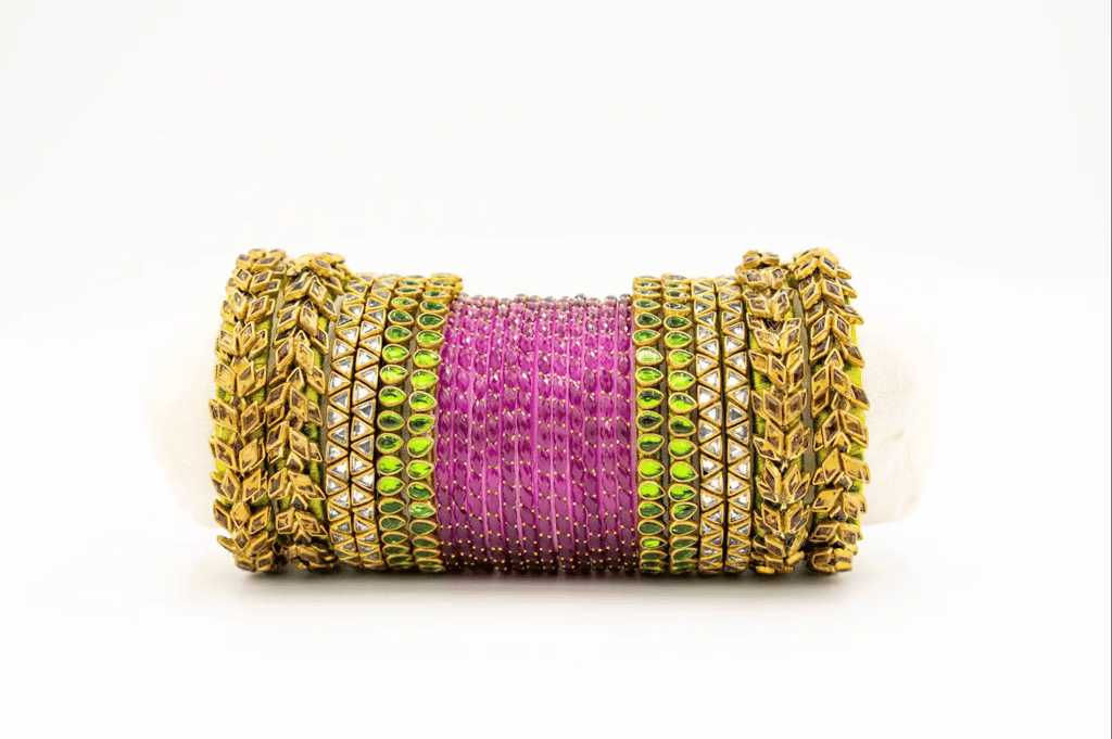 Handmade Silk Thread Bangles 1 set of each
