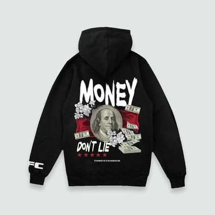 Money Don't Lie Hoodie-S / White