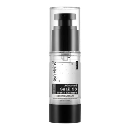 Riyo Herbs Advanced Snail Mucin 98 Essence Serum 30ml | Enrich with Hyaluronic Acid and Lactic Acid For Glowing & Hydrating Skin