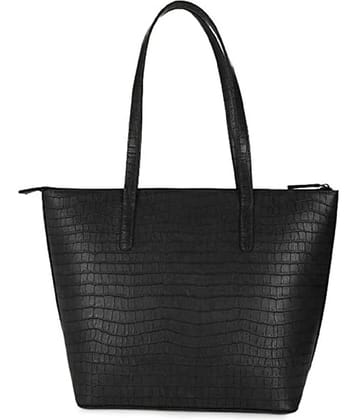 Lychee Bags Handheld PU Set of 1 ( Black )