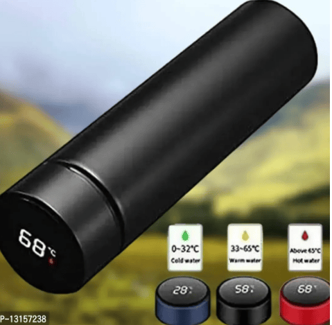 Temperature Smart Vacuum Insulated Thermos Water Bottle With LED Temperature Dis ( Size : 500 ml )