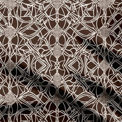Chocolate Dilution 1 Print Fabric-Cotton