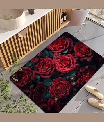 mahek accessories Set of 1 Anti-skid Rubber Door Mat ( 40 X 60 cm ) Assorted