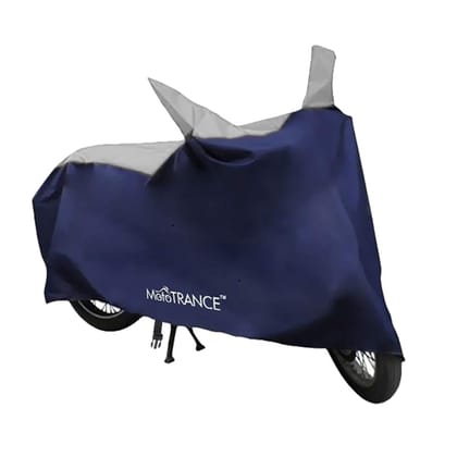 Mototrance  Bike Body Cover For Techno Electra Emerge 2019 Interlock-Stitched Water and Heat Resistant with Mirror Pockets (Sporty Series)-Parker Blue