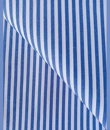 Makhanchor Blue 100 Percent Cotton Unstitched Shirt pc Single