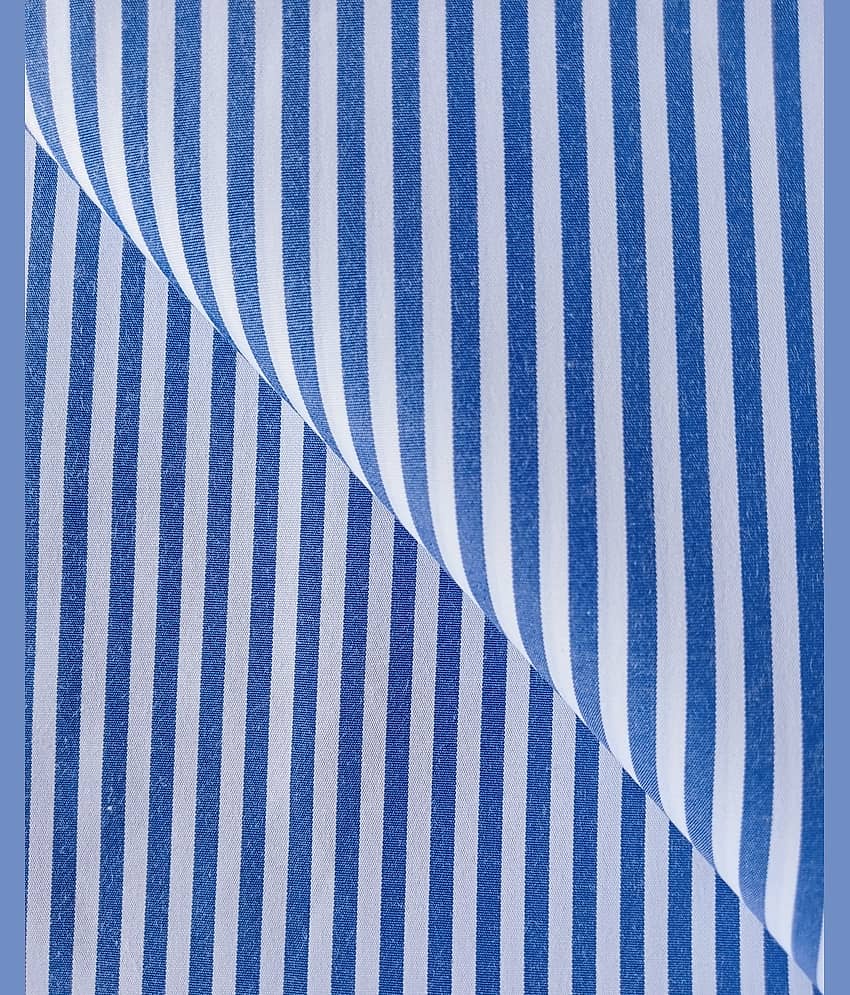 Makhanchor Blue 100 Percent Cotton Unstitched Shirt pc Single