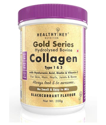 HEALTHYHEY NUTRITION Gold Collagen Blackcurrent 200 gm Powder