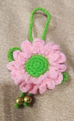 Handmade Crochet Flower Keychain / Bag Charm