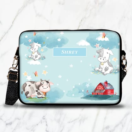 Lil Forest Friends Kids Laptop Bag-Mr Cow / 13.3"