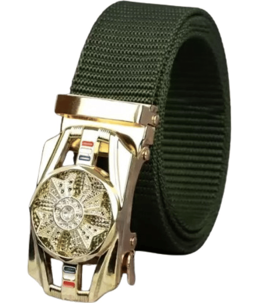 Clock21 - Green Nylon Men's Casual Belt ( Pack of 1 )