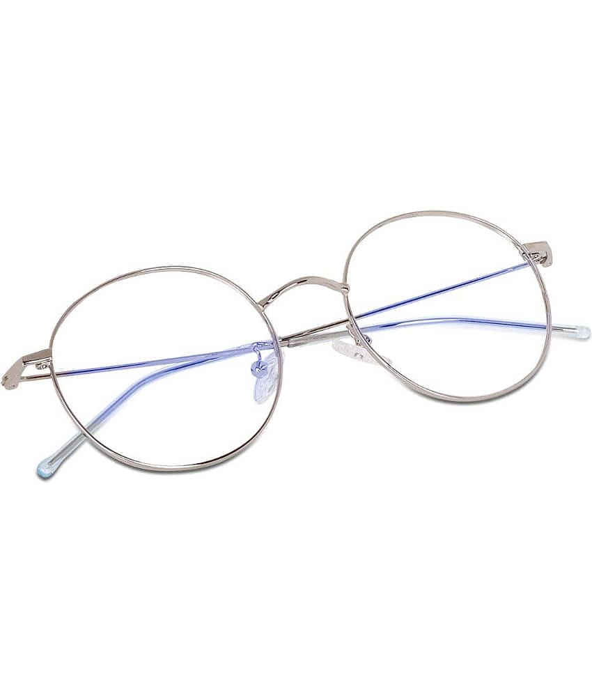 Admire Silver Full Rim Round Computer Glasses ( Pack of 1 )
