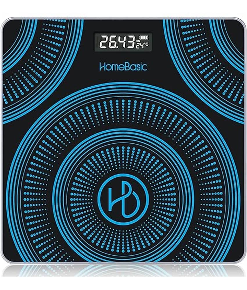 HOMEBASIC Multicolor Glass Digital Weighing Scale