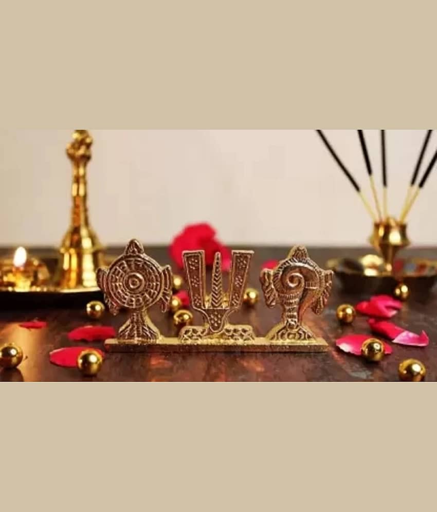 Basukiya Aluminium Tirupati Balaji Idol ( 11 cm )