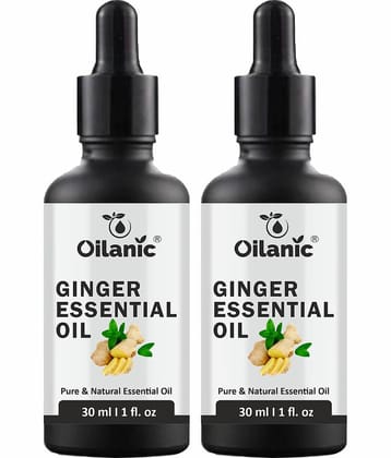 Oilanic Anti-Cellulite Ginger Oil To Reduce Body Fat Naturally Shaping & Firming Oil 30 mL Pack of 2