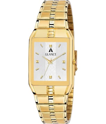 Aglance - Gold Metal Analog Men's Watch