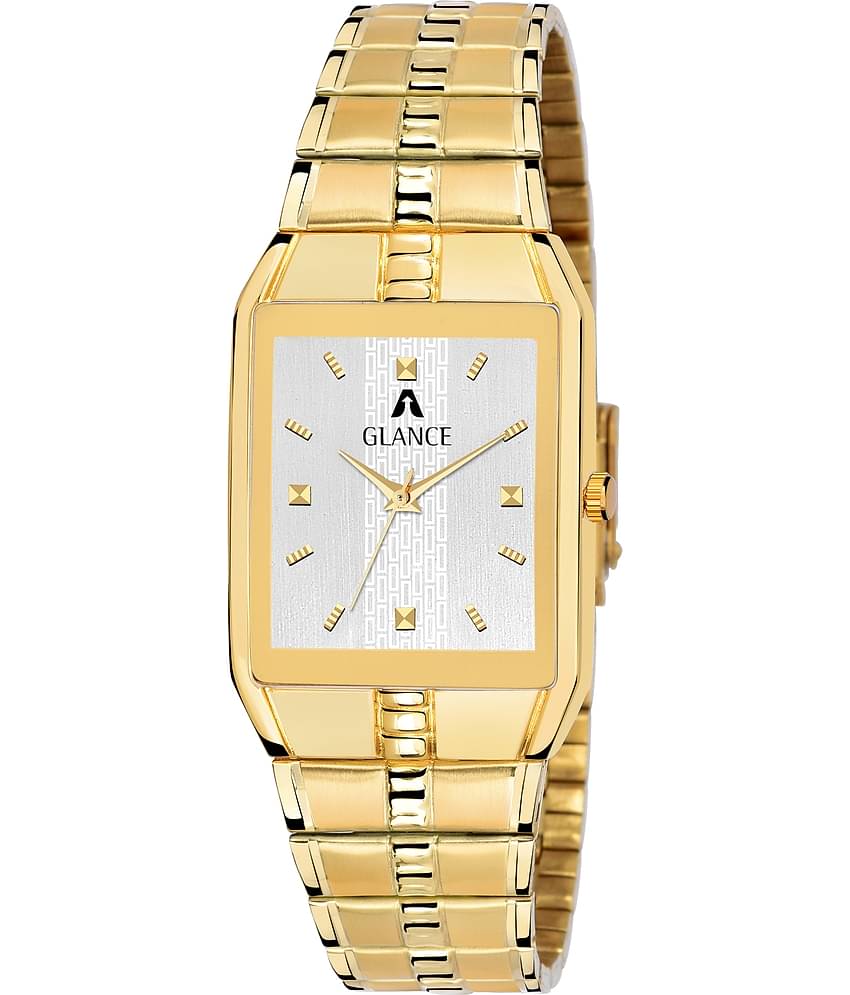 Aglance - Gold Metal Analog Men's Watch