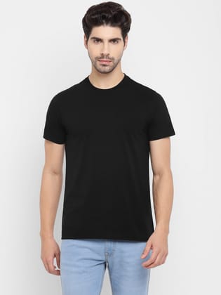 Round Neck T-Shirt for Men Black (CLEARANCE NO EXCHANGE NO RETURN)-M / Black
