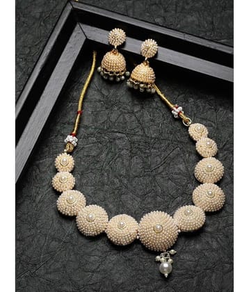 Studio Sukkhi - White Alloy Necklace Set ( Pack of 1 )