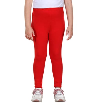Girl's Cotton Blended Solid Elasticated Leggings (Red, 2-3-Yrs)-PID66122 Girl's Cotton Blended Solid Elasticated Leggings (Red, 2-3-Yrs)-PID66122