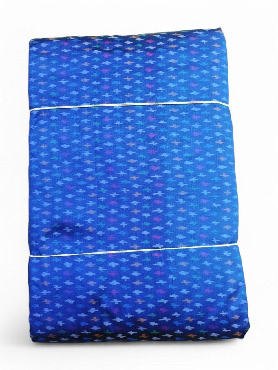 IKAT SILK FABRIC ANANDA BLUE COLOR ONLINE-1 Meeter