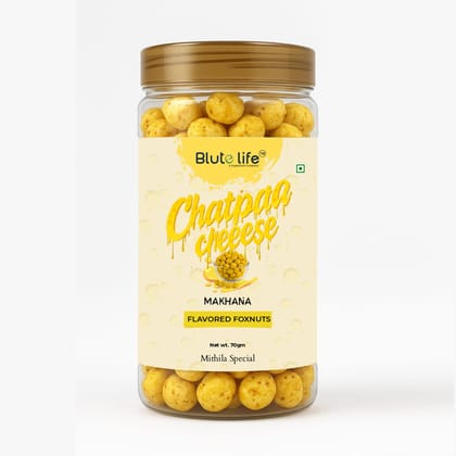 Blute life Roasted/Flavoured Makhana | High In Protein | High Fiber | Calcium Rich | Low Cholestrol | No Palm Oil | 80g Pack (Super Crunchy Roasted/Flavoured Makhana)