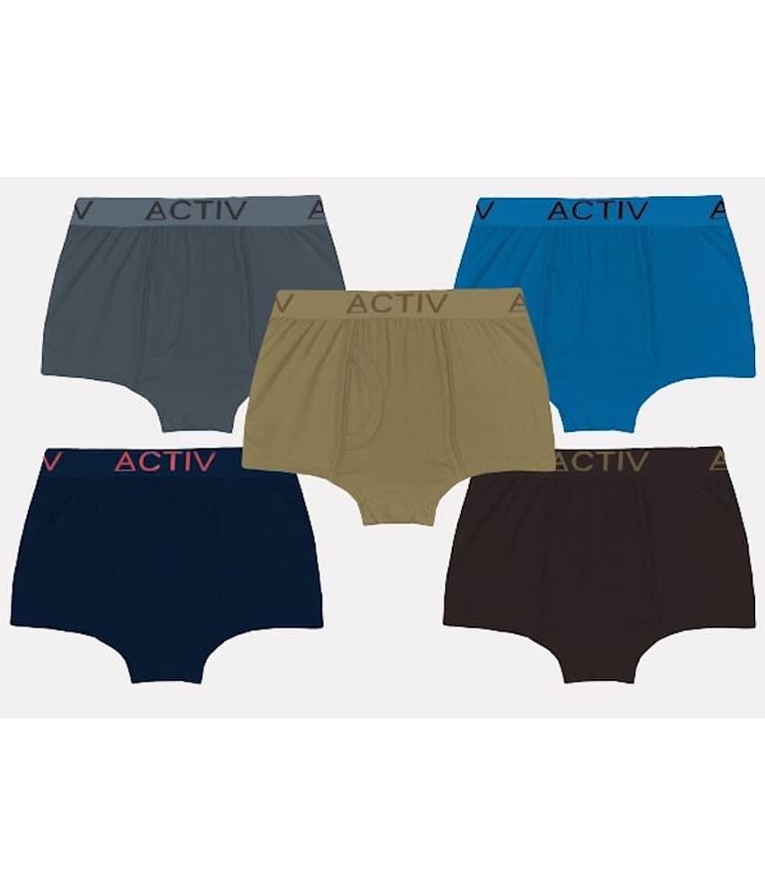 HAP Pack of 5 Boys 100% Cotton Boxers ( Multi Color )