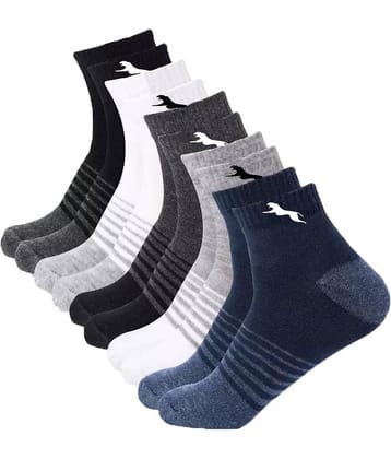 PLIMA Pack of 5 Men's Cotton Blend Ankle Length Socks ( Multicolor )