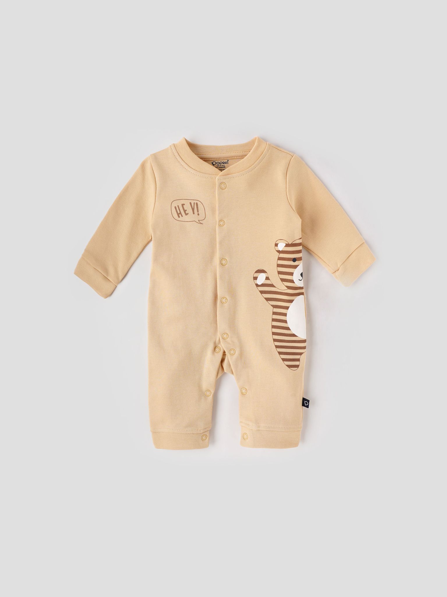 Comfy & Cute Full Sleeved  Printed Romper for Newborn-0-1 M